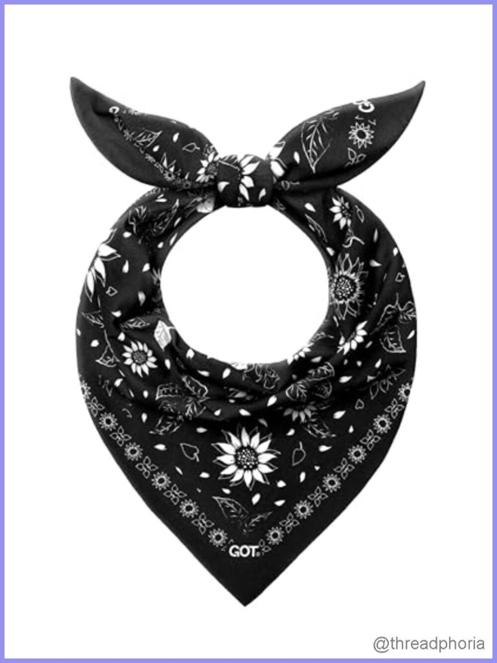 100% Cotton Bandana Head Scarf Hair Wrap Neck Kerchief Unisex 24x24